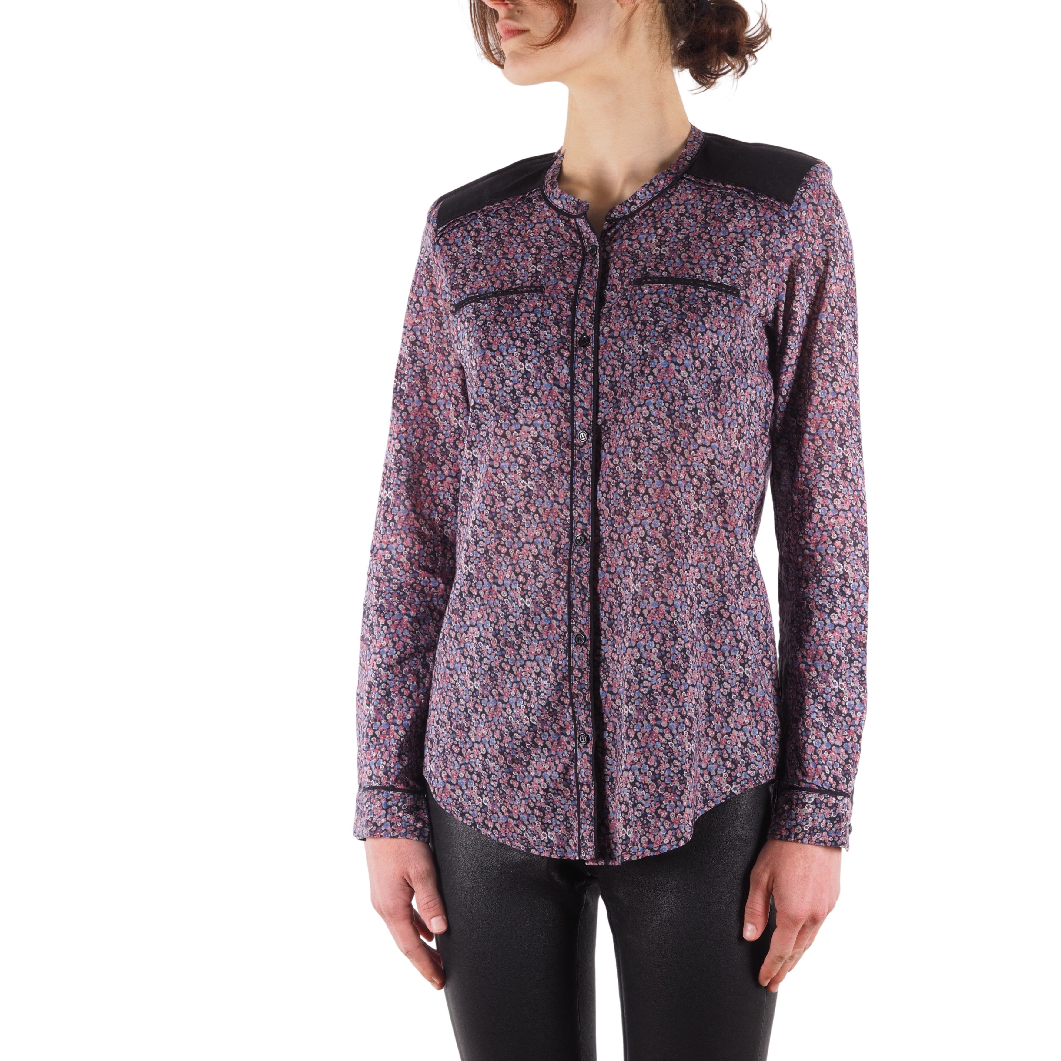 The Kooples The Kooples Floral Multicolor Shirt Blouse Size S / US 4 / IT 40 - 1 Thumbnail
