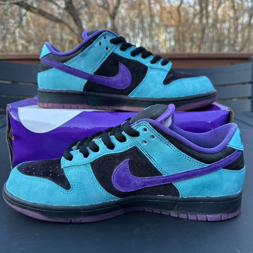 Nike Size 10 - Nike SB Dunk Low Custom Skeletor Teal Purple Black Size US 10 / EU 43 - 6 Thumbnail