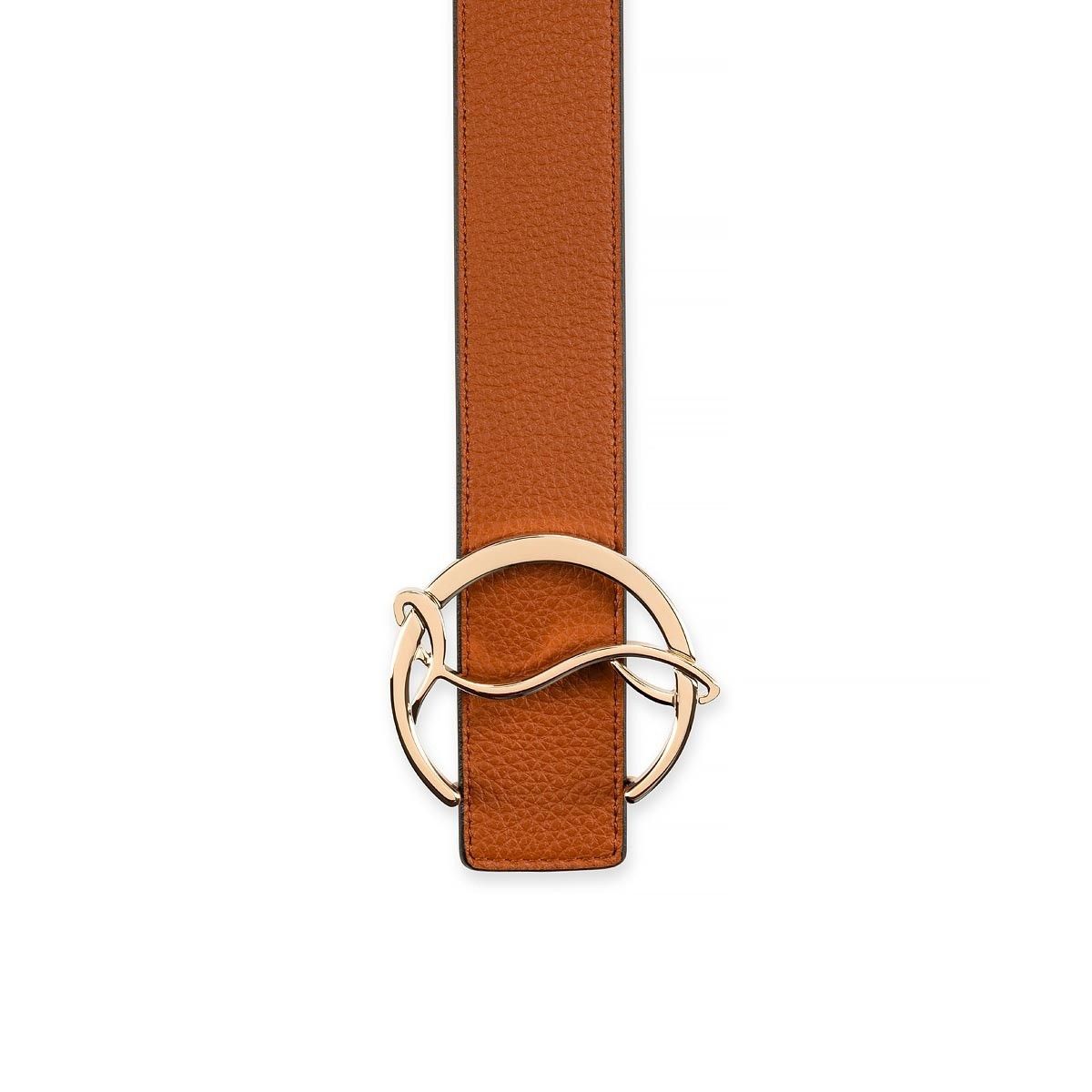 Christian Louboutin o1s1wg110225 Size: OS/CL Logo Belt in Brown Size ONE SIZE - 3 Thumbnail