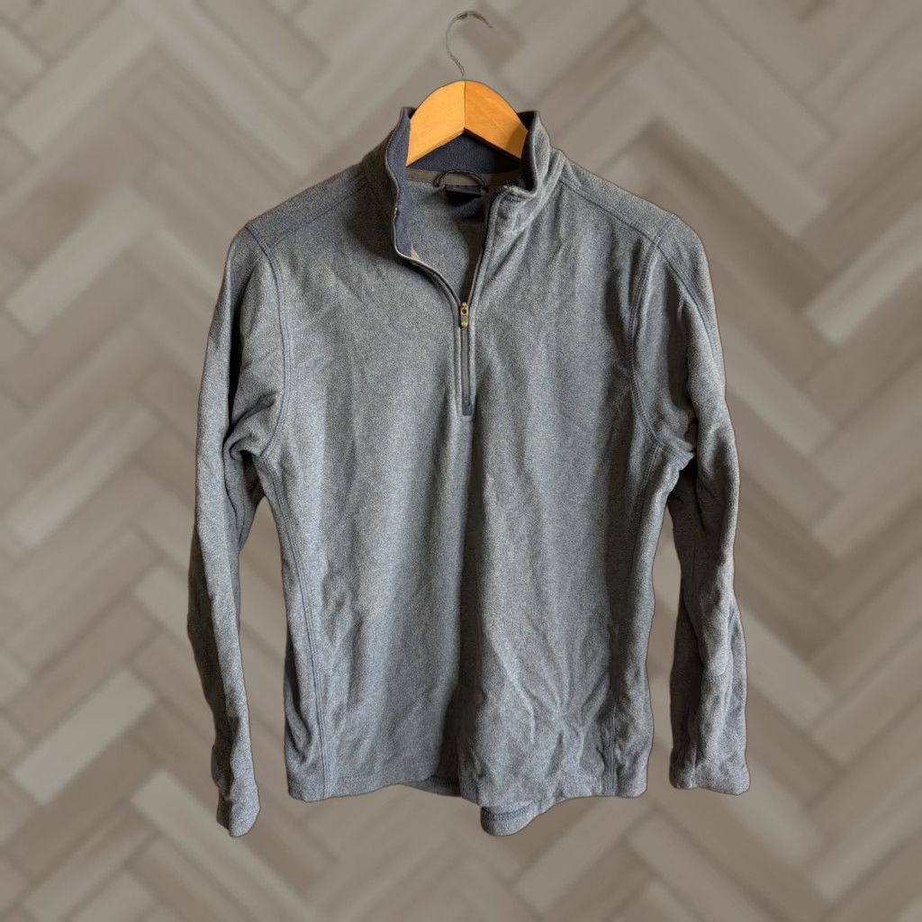 Lands' End Lands’ End Men’s Blue Fleece Pullover Quarter Zip Shirt Size S Size US S / EU 44-46 / 1 - 1 Thumbnail