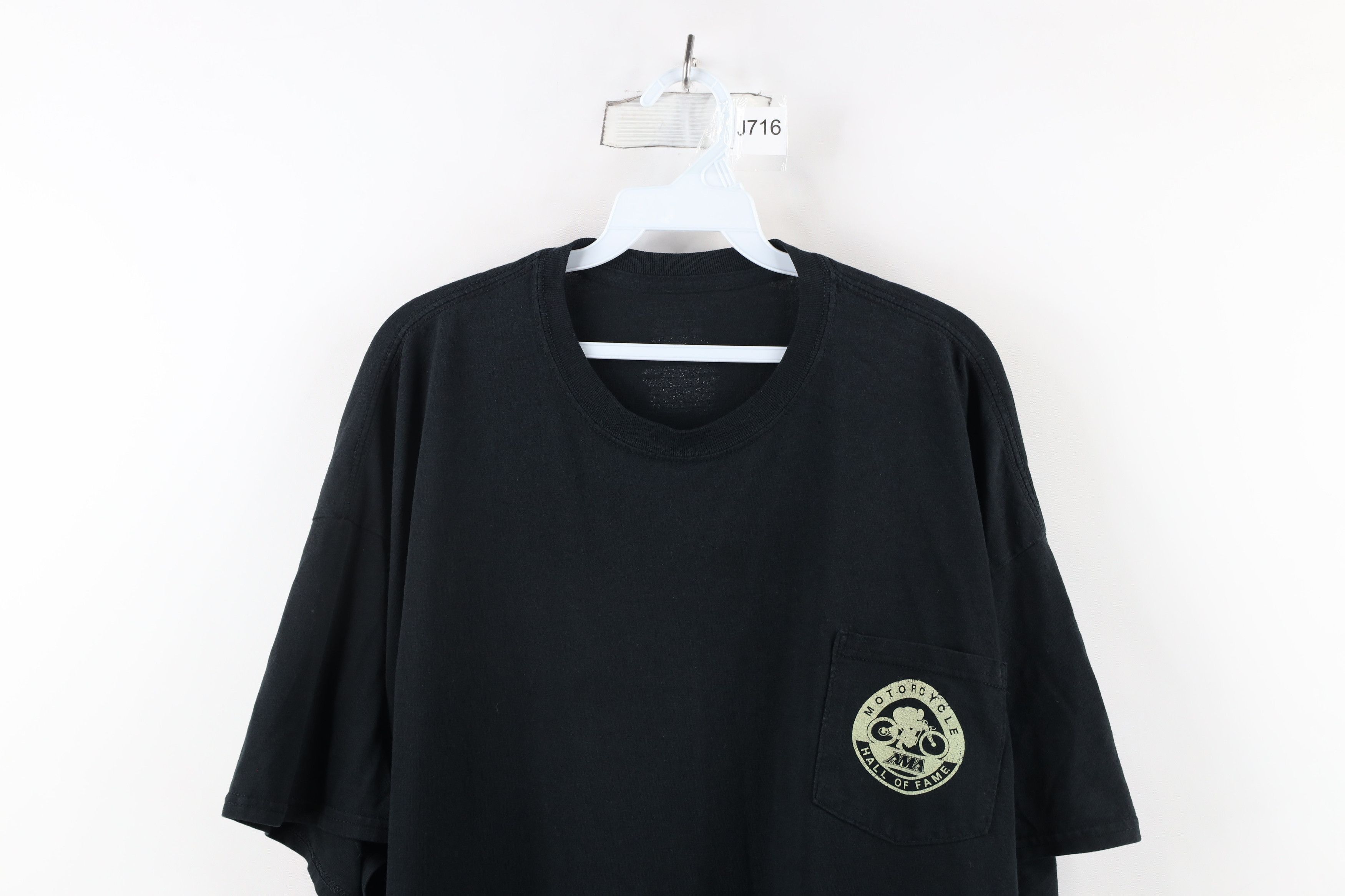Vintage Vintage Out AMA Motorcycle Hall of Fame Pocket T-Shirt Black Size US XXL / EU 58 / 5 - 2 Thumbnail
