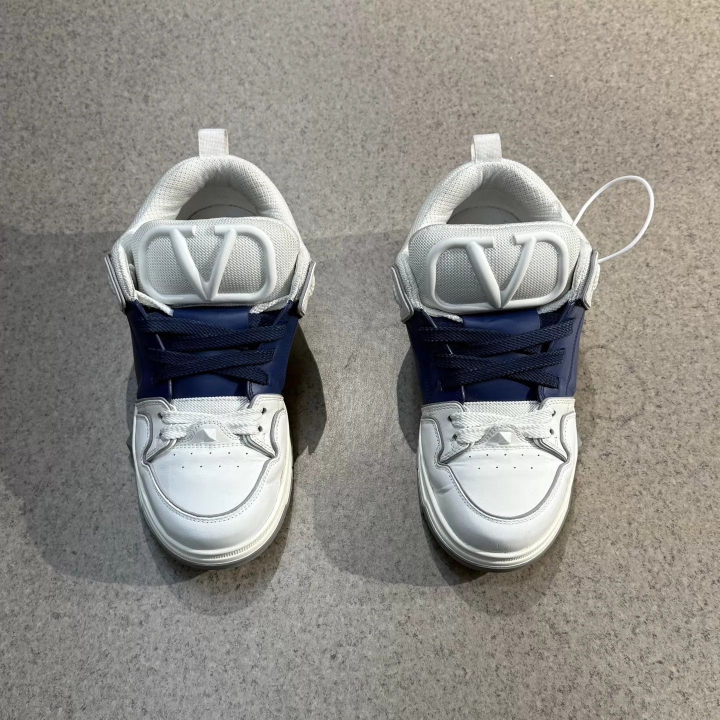 Valentino Valentino Open Skate White & Blue Pang Ding 42.5 Size US 9.5 / EU 42-43 - 5 Thumbnail