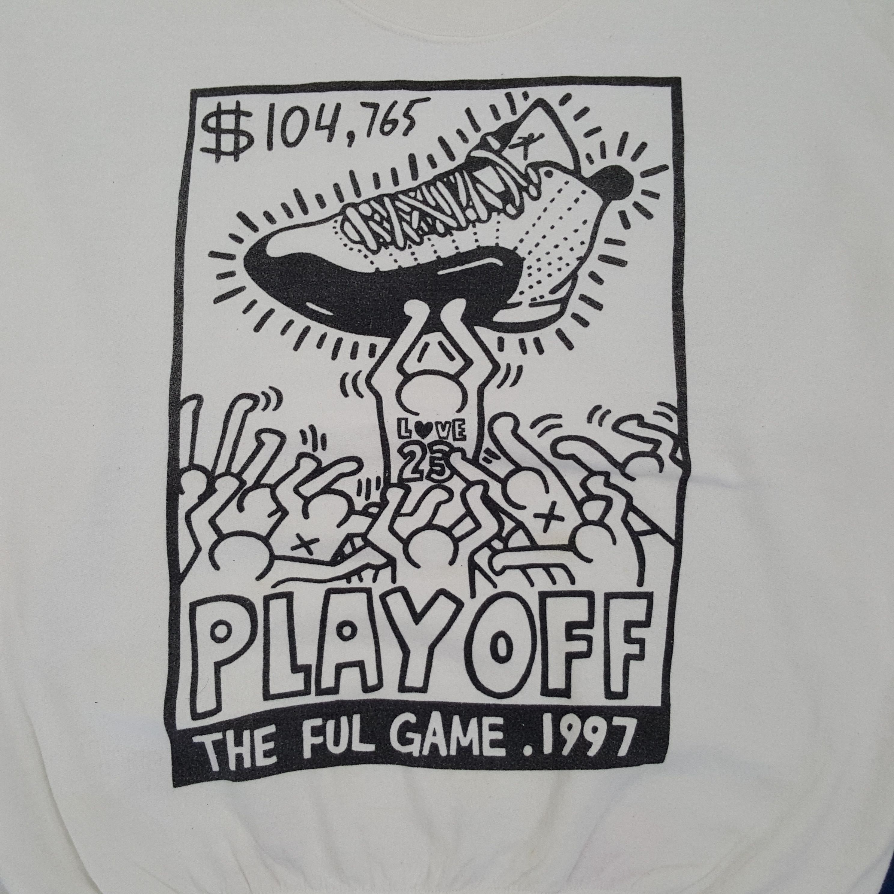 Keith Haring × Vintage Vintage Keith Haring Play Off Art Skatewear Sweatshirts Size US L / EU 52-54 / 3 - 2 Thumbnail