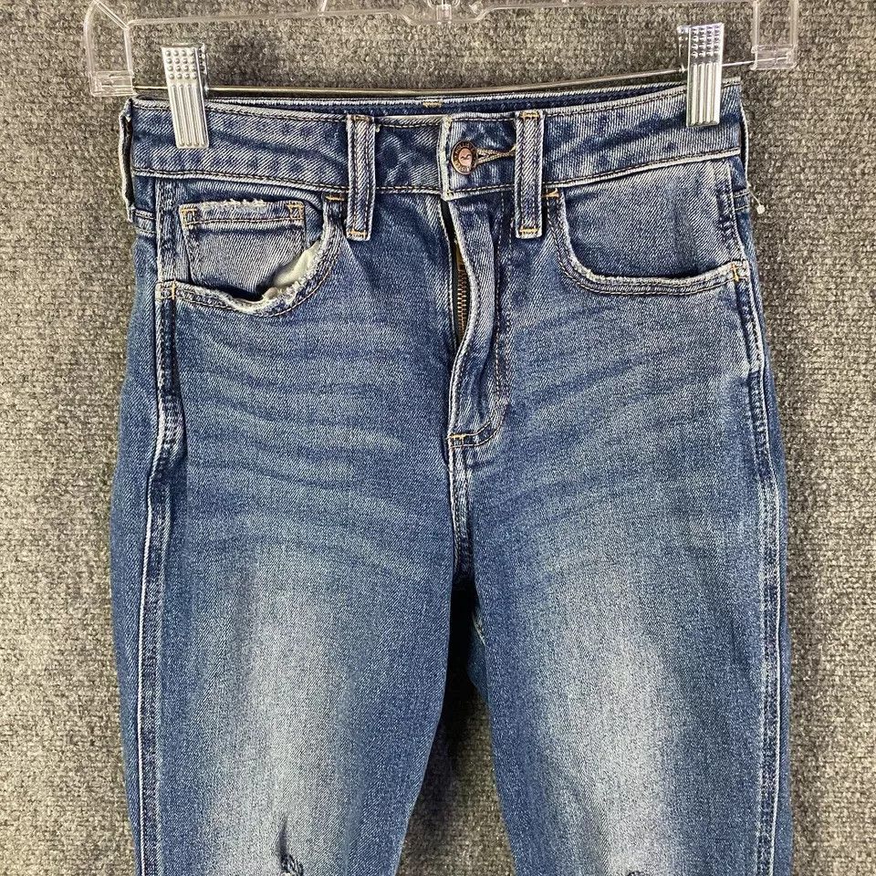 Hollister Hollister Jeans Women's 00R Curvy High Rise Mom Denim 23x27 Size 24" / US 00 / IT 34 - 2 Thumbnail