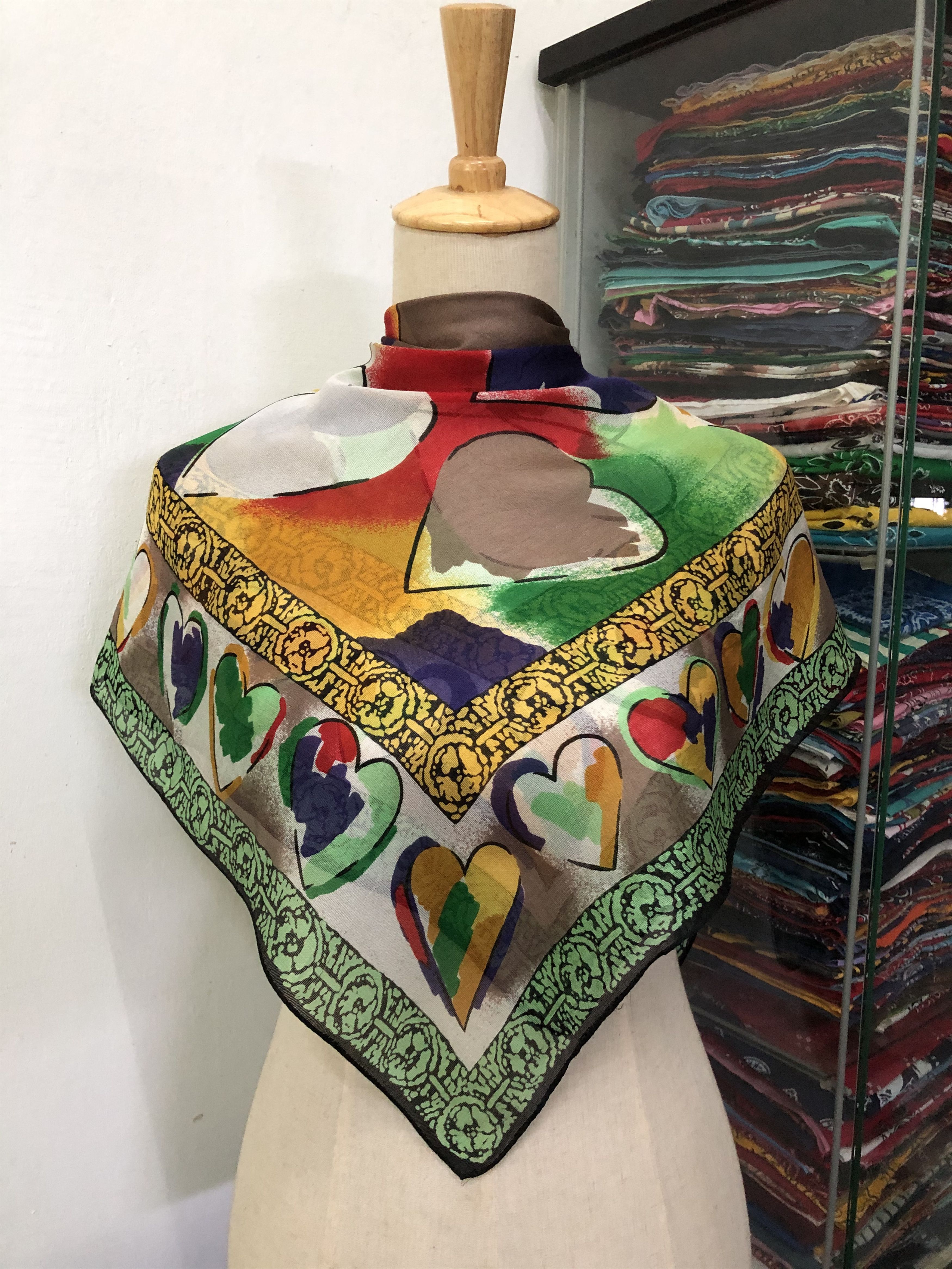 Vintage Vintage Silk Scarf Size ONE SIZE - 1 Thumbnail