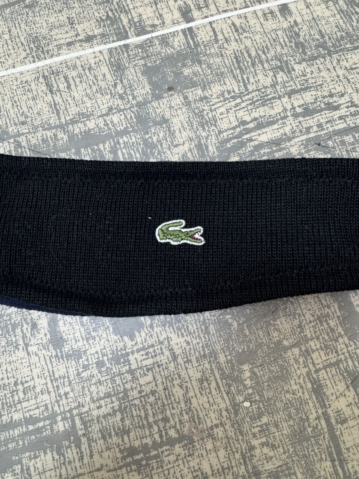 Lacoste × Vintage Vintage Lacoste chemise head band 70s hat navy wool Size ONE SIZE - 2 Thumbnail