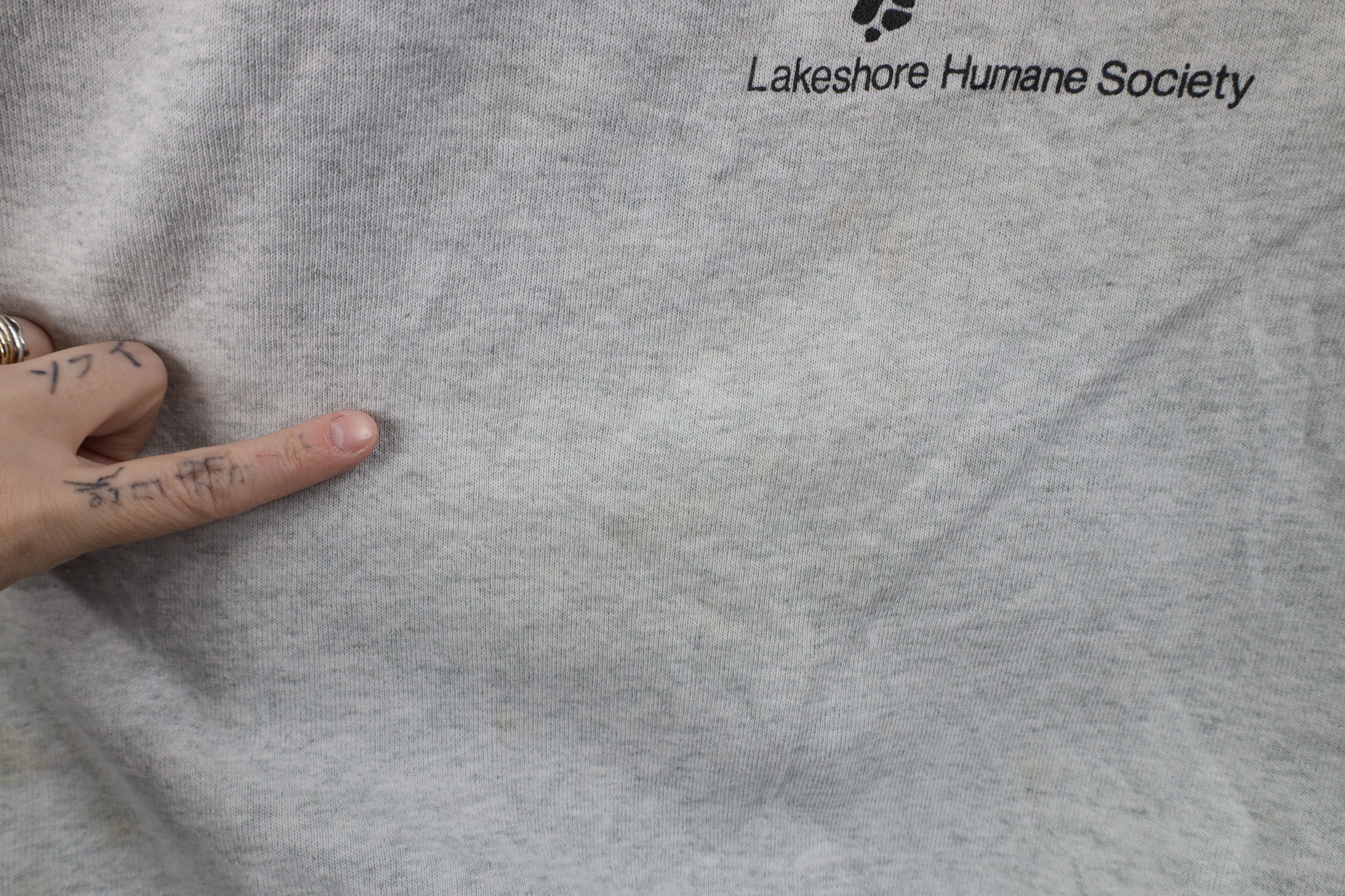 Vintage Vintage 90s Streetwear Humane Society Cat Dog Sweatshirt Size US XL / EU 56 / 4 - 8 Thumbnail