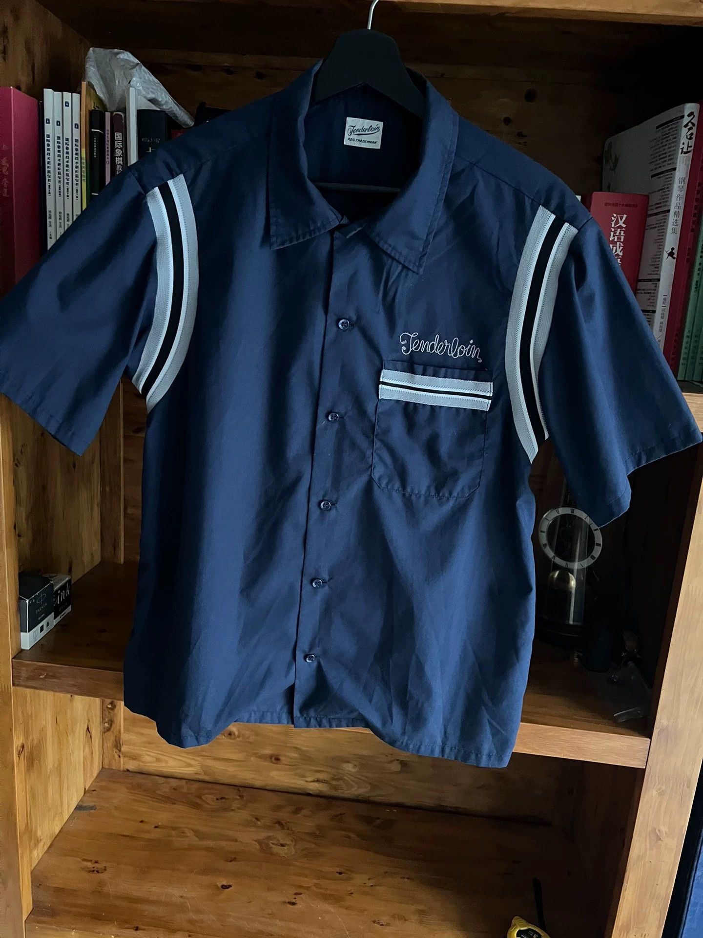 Tenderloin Tenderloin Japanese Indigo Cotton Bowler Shirt S (Fits L) Size US S / EU 44-46 / 1 - 3 Thumbnail