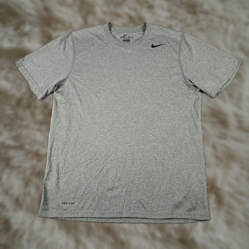Nike Nike Dri-Fit T Shirt Mens Size Medium Gray Nike Dri-FIT Short Sleeve Crew Neck Pullover Size US M / EU 48-50 / 2 - 1 Thumbnail