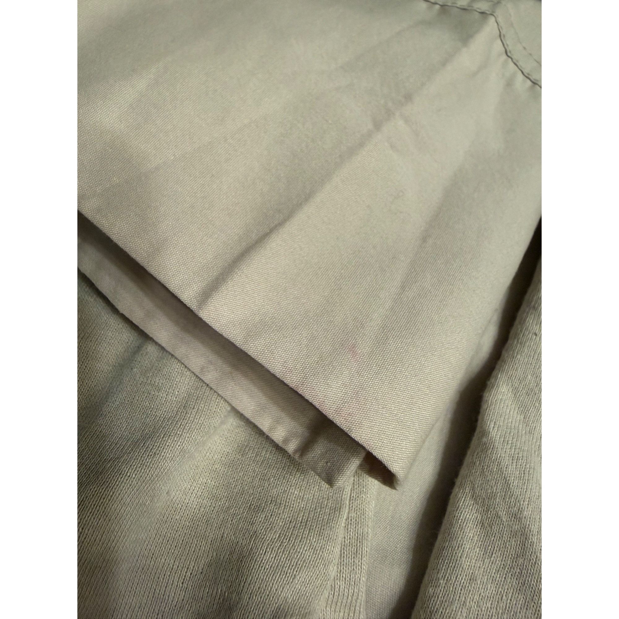 Other Dressbarn Beige Long Sleeve Button-Down Shirt Pleated Front Size L / US 10 / IT 46 - 6 Thumbnail