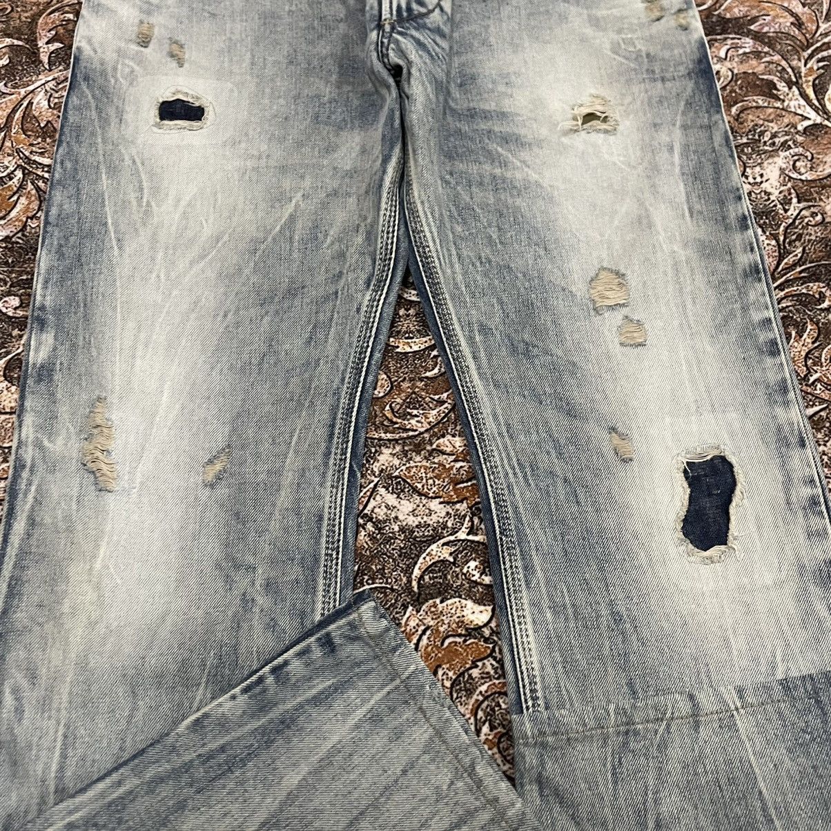 Diesel 🔥Vintage Diesel Industry Krooley Ripped Distress Denim Jeans Size US 34 / EU 50 - 7 Thumbnail