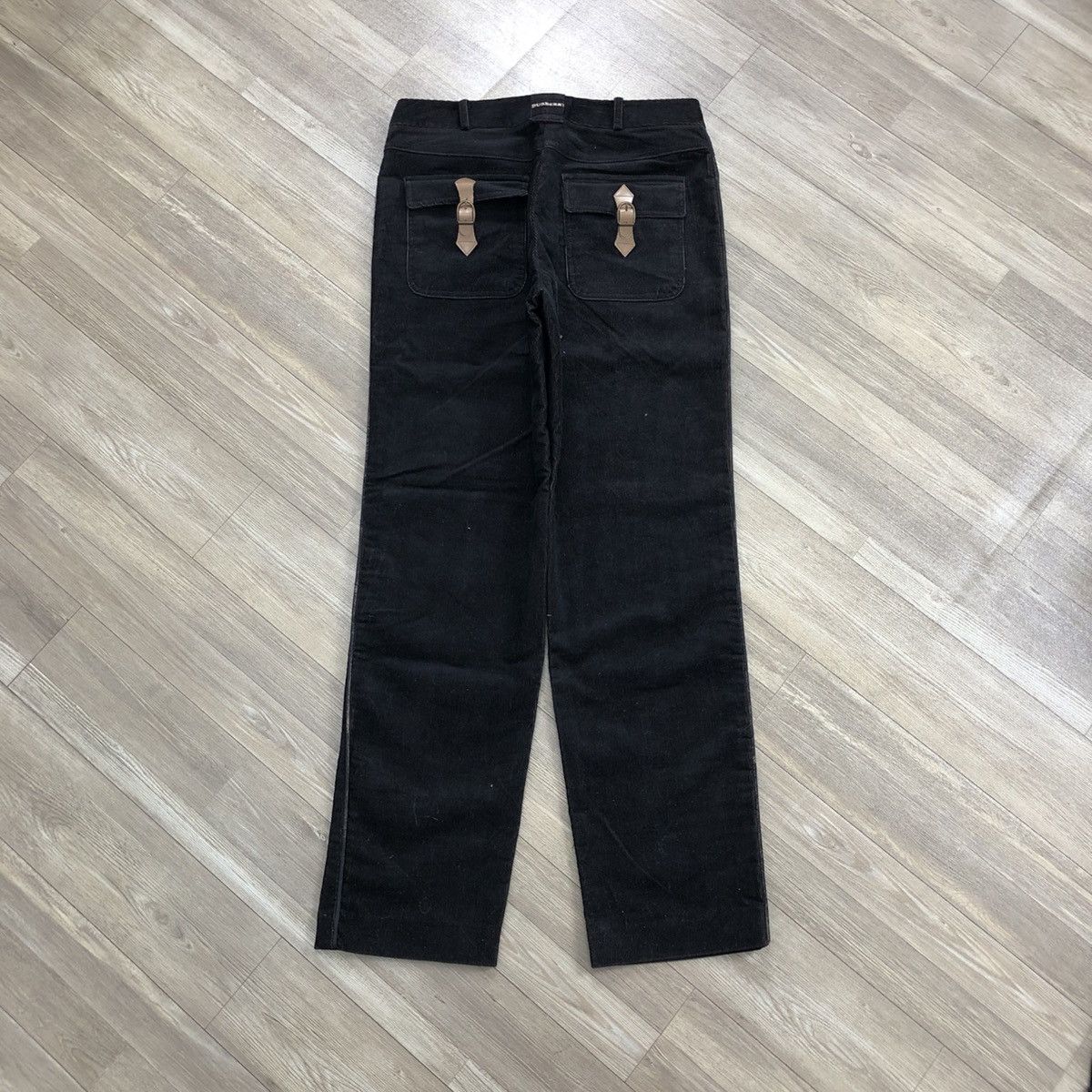 Burberry × Burberry Prorsum × Vintage 1990s Burberrys Nova Check Corduroy Brown Pants Size US 28 / EU 44 - 12 Thumbnail