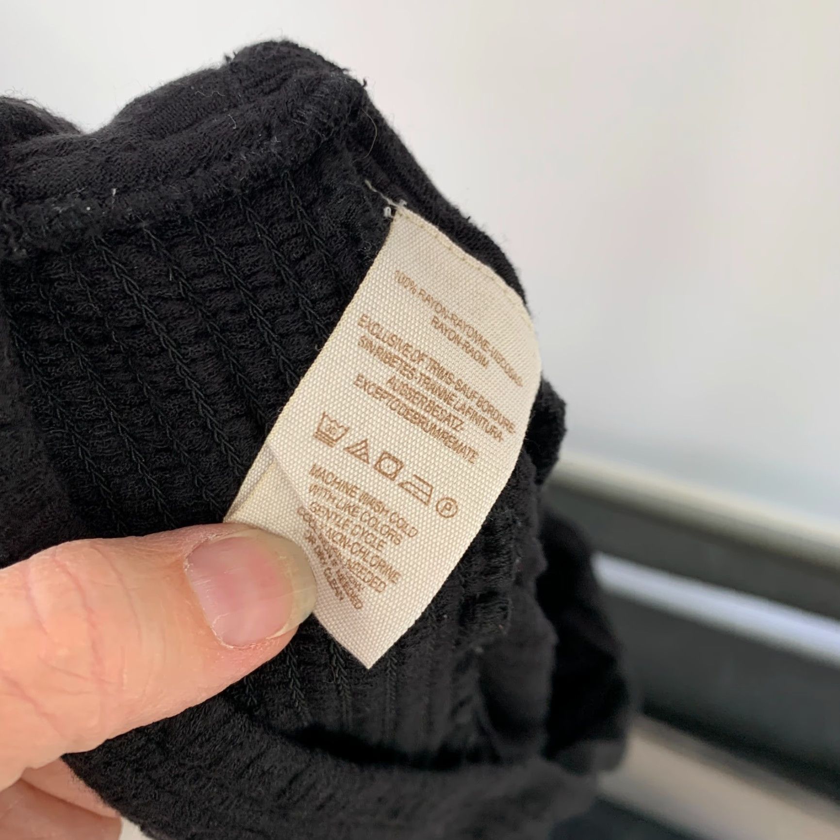 Free People Free People Black Harem Pants Womens S Stretch Breathable Tapered Inseam 26.25 Stretchy Casual Fall Spring Winter Size 28" / US 6 / IT 42 - 6 Thumbnail