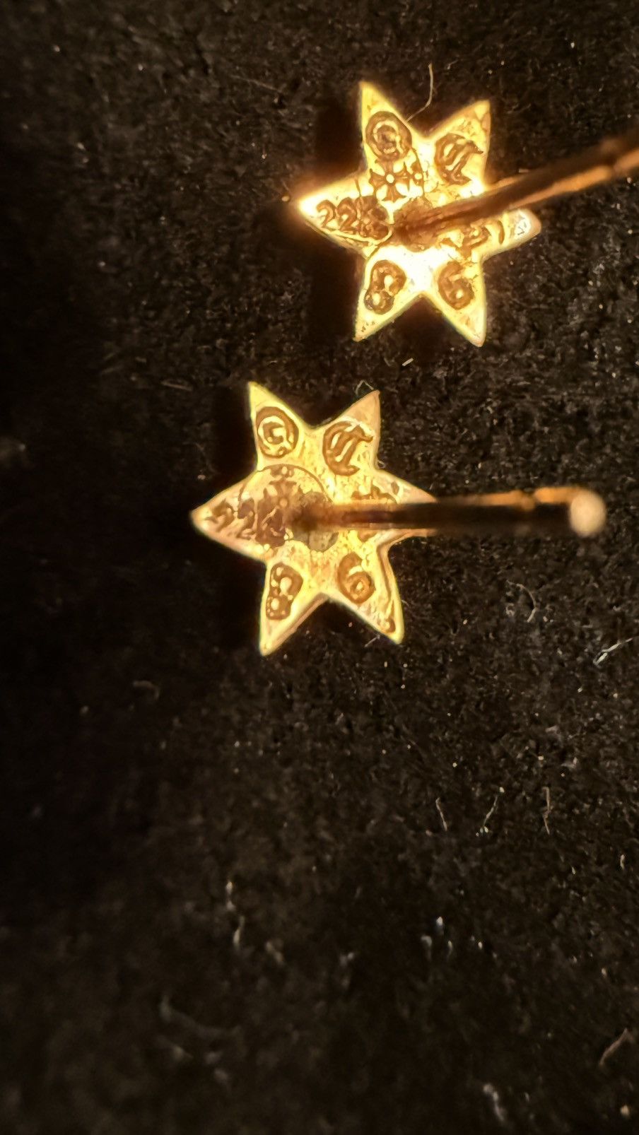 Chrome Hearts Chrome Hearts Gold Star Stud Earrings Size ONE SIZE - 4 Thumbnail