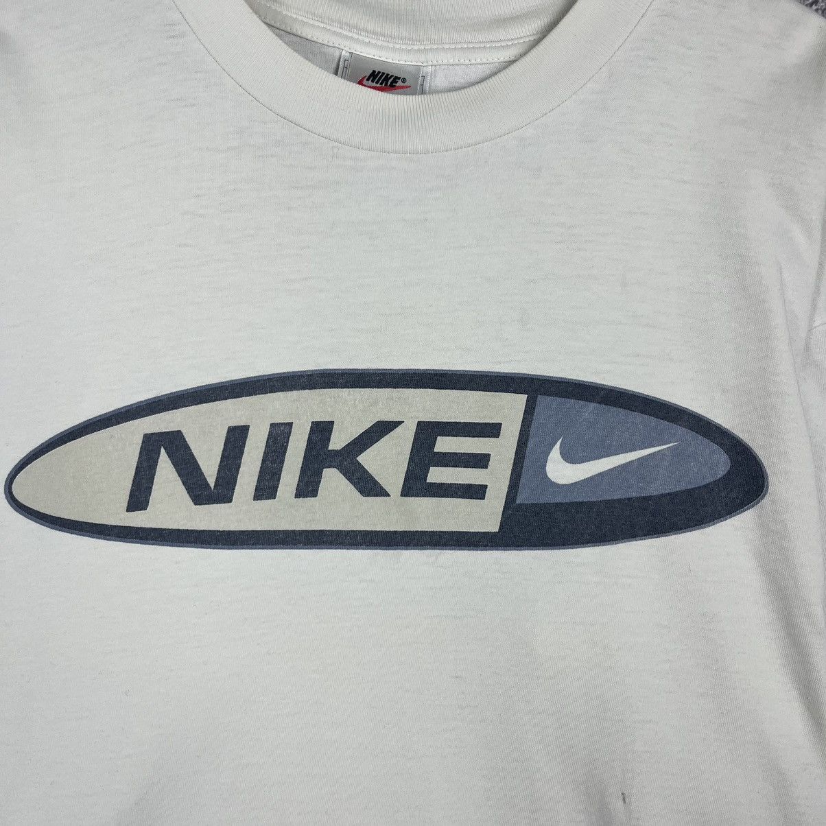 Nike × Vintage ✈️VINTAGE✈️ Nike Sport Front Printed Centre oval logo T-Shirt Size US L / EU 52-54 / 3 - 3 Thumbnail