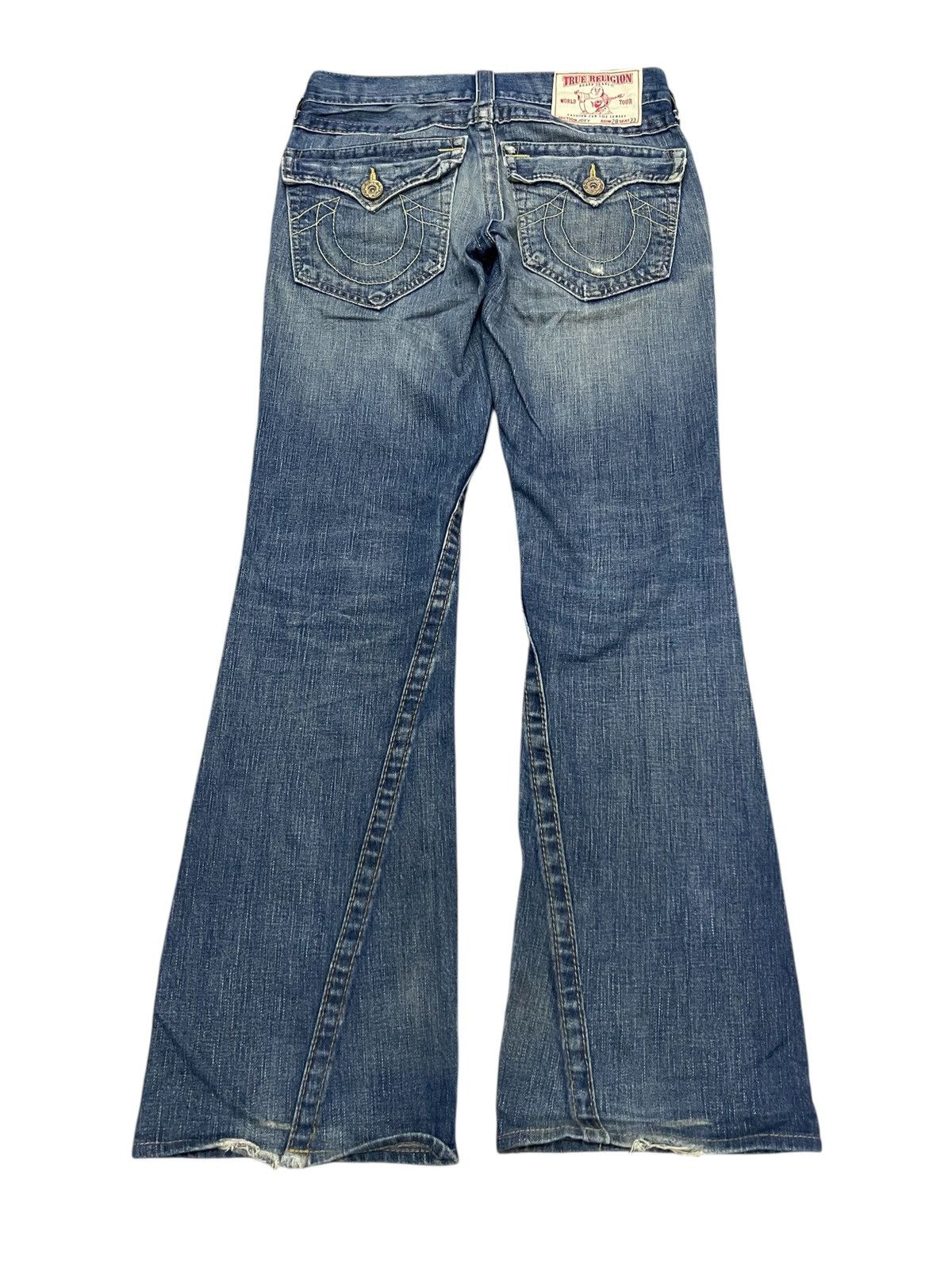 True Religion 90s TRUE RELIGION FLARE DENIM JEANS Size US 30 / EU 46 - 3 Thumbnail