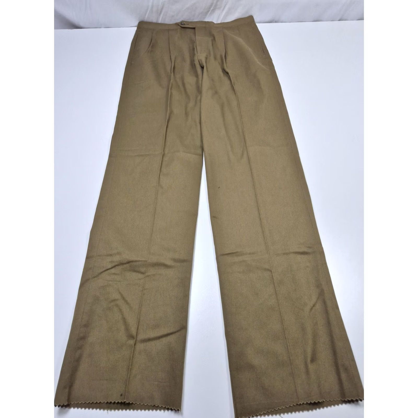 Vintage Sansabelt Sport Dress Pants Mens 36x36 Brown Pleated Straight Unhemmed NWT Size US 36 / EU 52 - 2 Thumbnail