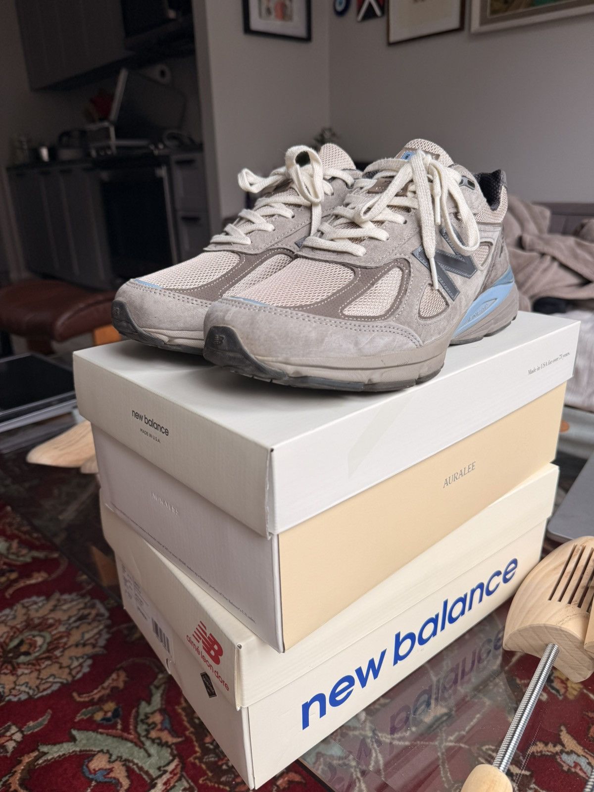 Auralee × New Balance 990v4 Size US 11 / EU 44 - 1 Thumbnail