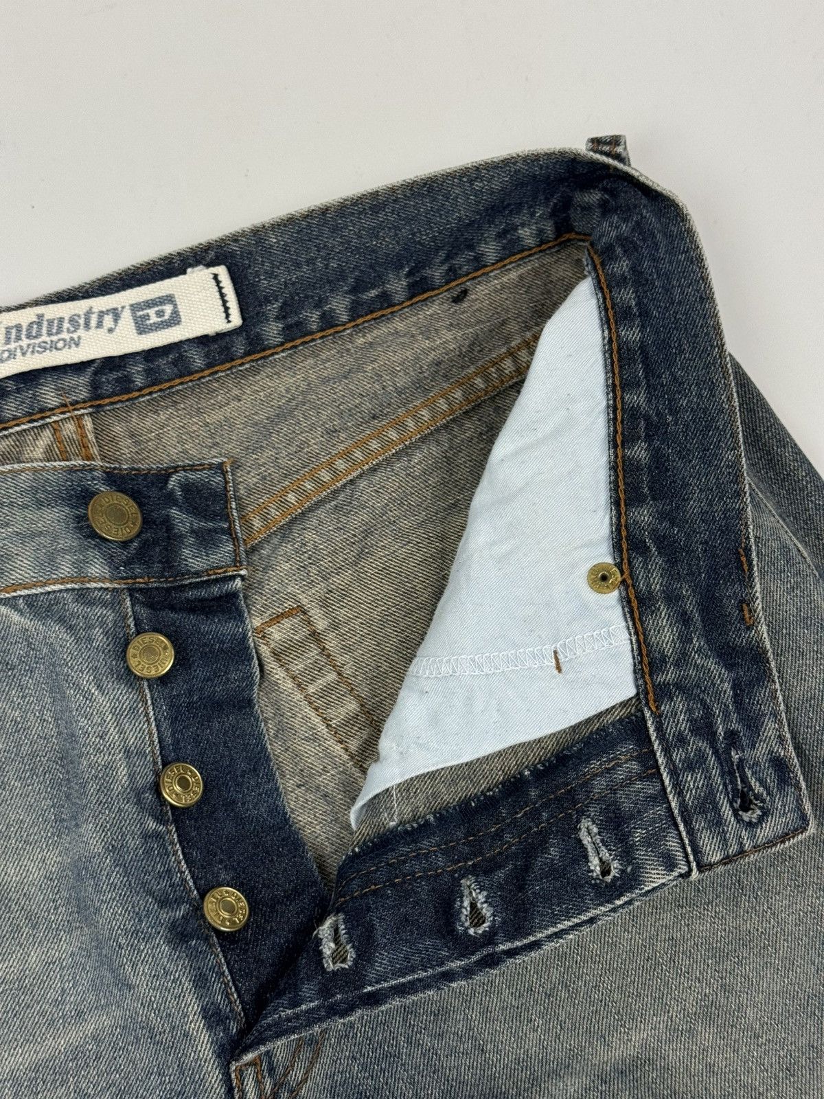 Diesel Y2K Vintage Diesel Regulated Washed Denim Jeans Size US 31 - 11 Thumbnail