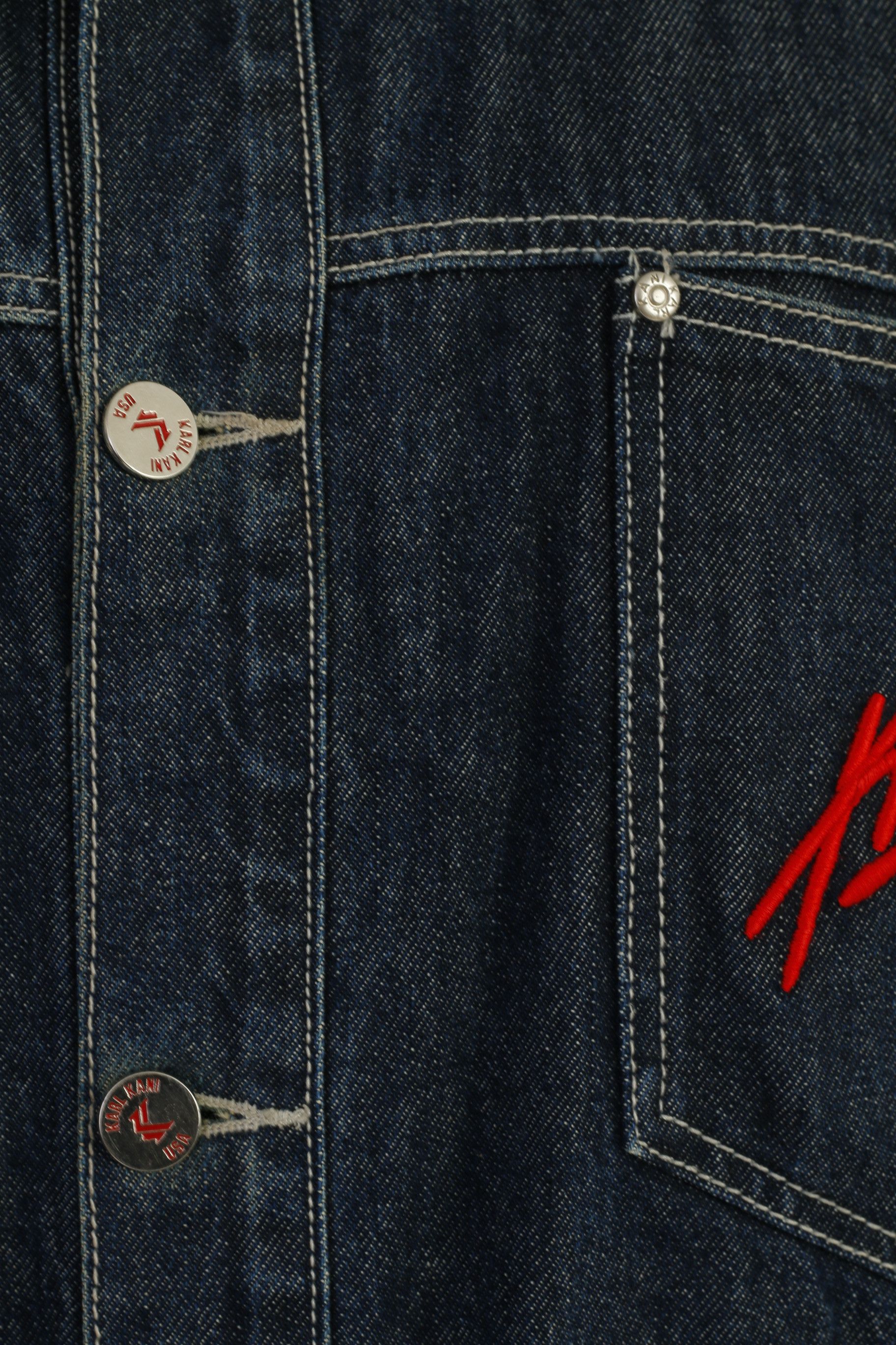 Karl Kani Vintage Karl Kani 3XL Denim Jacket Navy Cotton 0419 Size US XXL / EU 58 / 5 - 4 Thumbnail