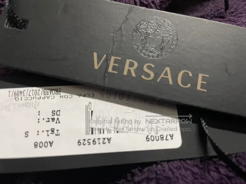 Versace Versace Main line fleece large print hooded jacket Size US S / EU 44-46 / 1 - 2 Thumbnail