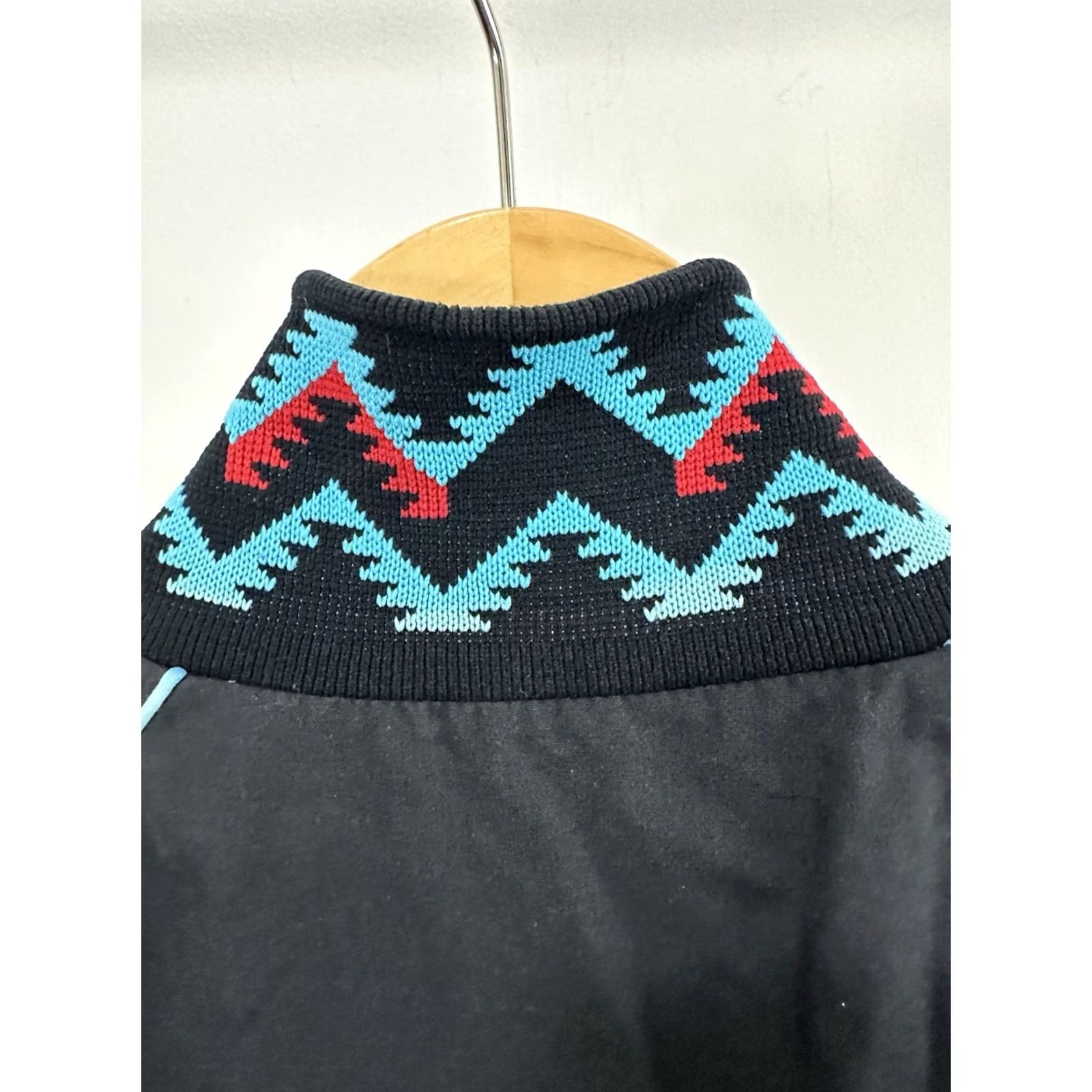 Vintage VTG 80s Mid-Atlantic Finals Rodeo Aztec Bold Western Cowboy Bomber Jacket M Mens Black X West Ark Jacket Size US M / EU 48-50 / 2 - 5 Thumbnail