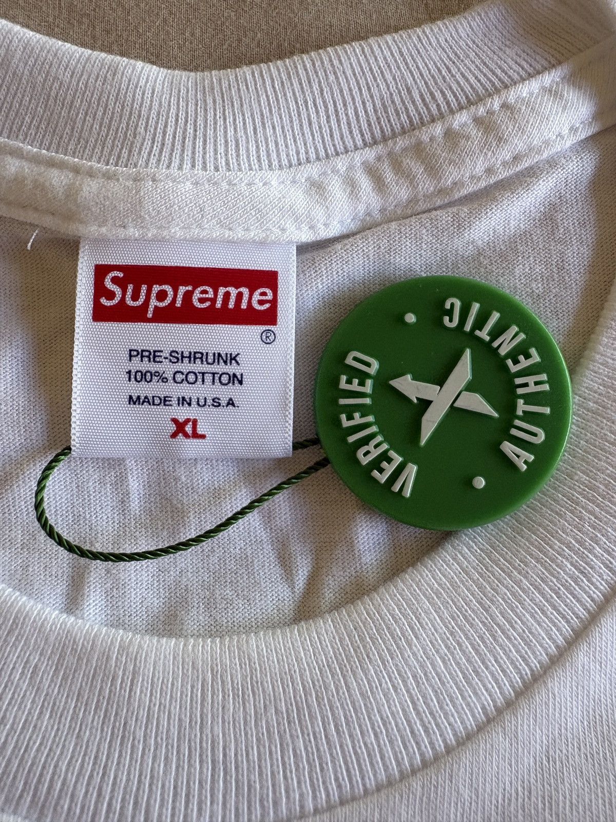 Supreme Supreme TV Tee White Size US XL / EU 56 / 4 - 3 Thumbnail