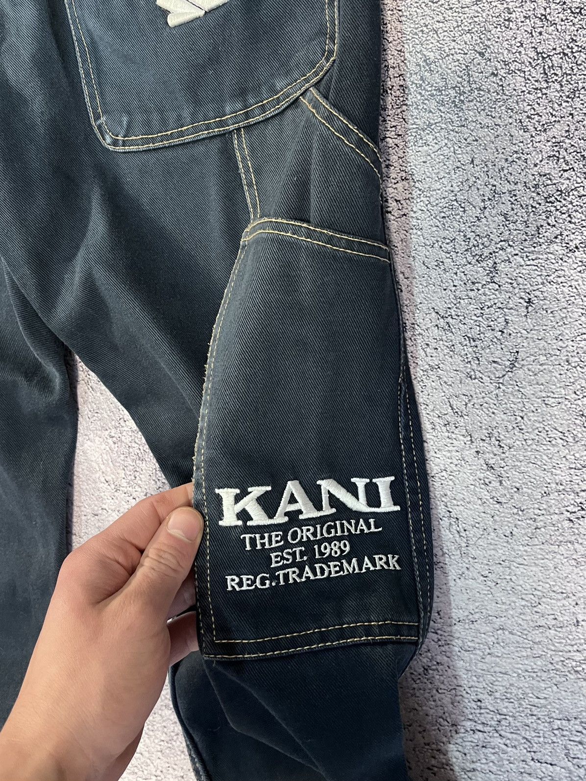 Karl Kani Vintage Karl Kani Carpenter Cargo Jeans Workwear Denim S Y2K Size US 30 / EU 46 - 3 Thumbnail