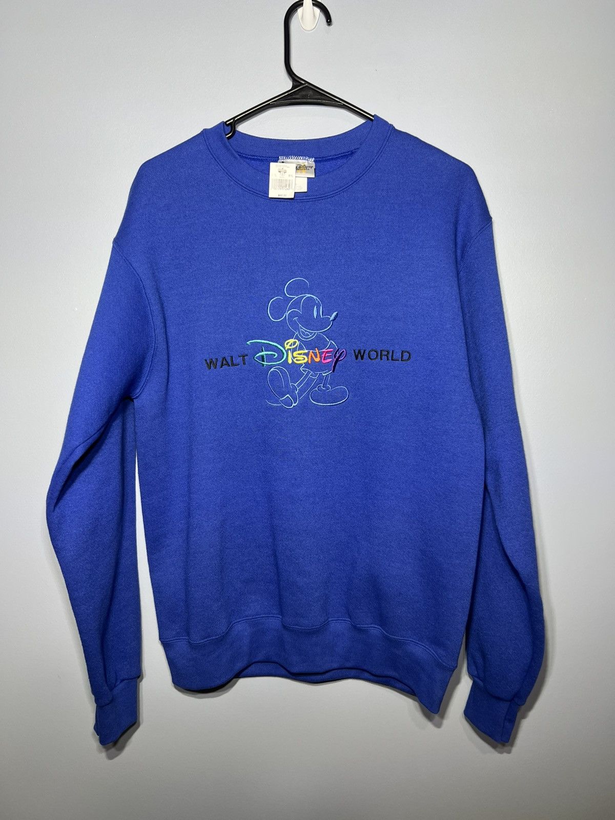 Disney × Mickey Mouse × Vintage VTG Mickey Mouse Disney World Embroidered Crew Neck, 90’s Size S / US 4 / IT 40 - 2 Thumbnail