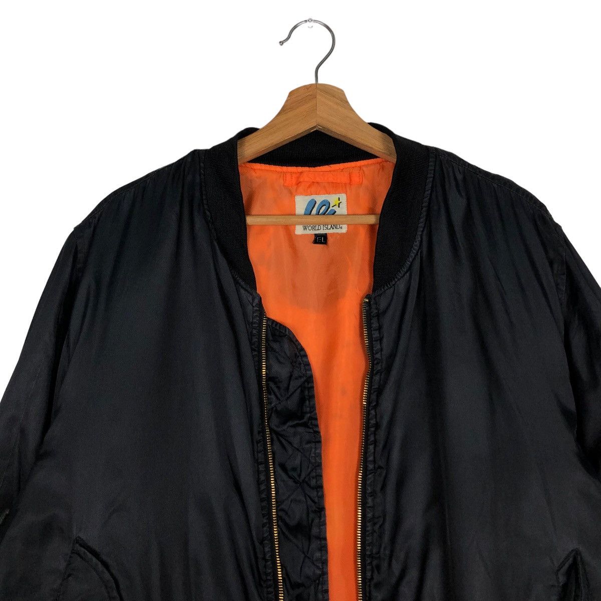 Japanese Brand 🔥Riot Riot Vintage Nylon Bomber Jacket World Island Size US L / EU 52-54 / 3 - 3 Thumbnail