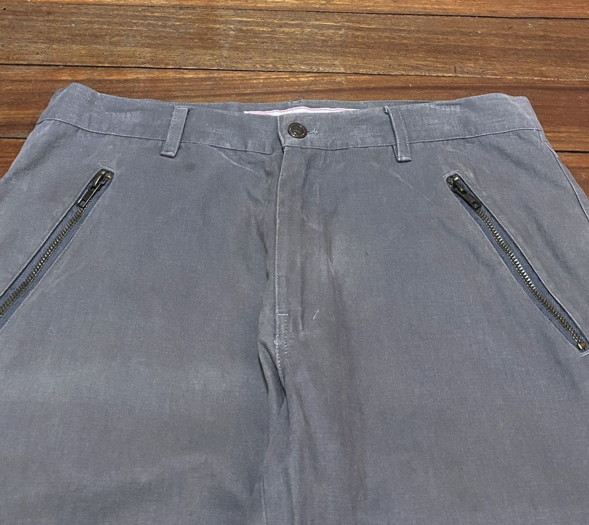 Le Grande Bleu (L.G.B.) Rare Design Vintage Japanese Brand Bong Bondage Pants 1990s Size US 33 - 3 Thumbnail