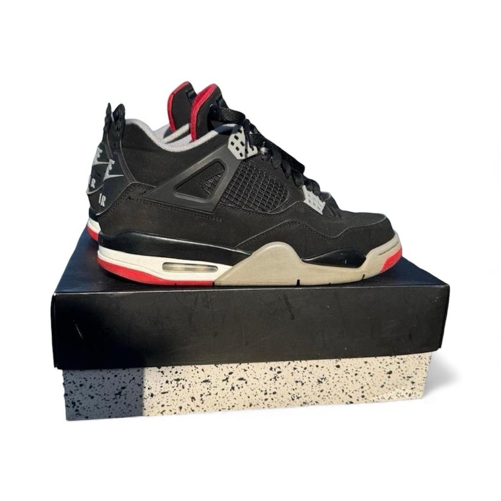 Jordan Brand Nike Air Jordan 4 Retro Bred 4s Size 9 Og all Size US 9 / EU 42 - 3 Thumbnail