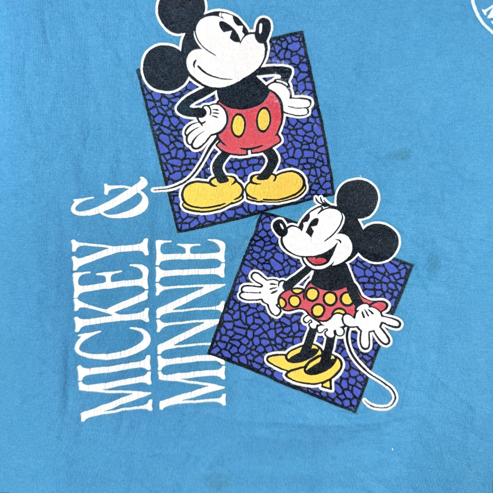 Disney Disney Mickey & Minnie Mouse USA Made T-Shirt Blue Men Small Shirt Size US S / EU 44-46 / 1 - 3 Thumbnail