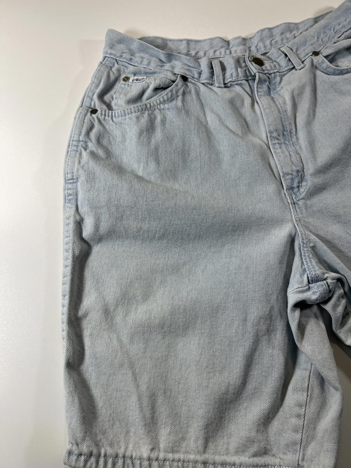 Unknown London Vintage Chic Light Blue Denim Shorts Size US 28 / EU 44 - 3 Thumbnail