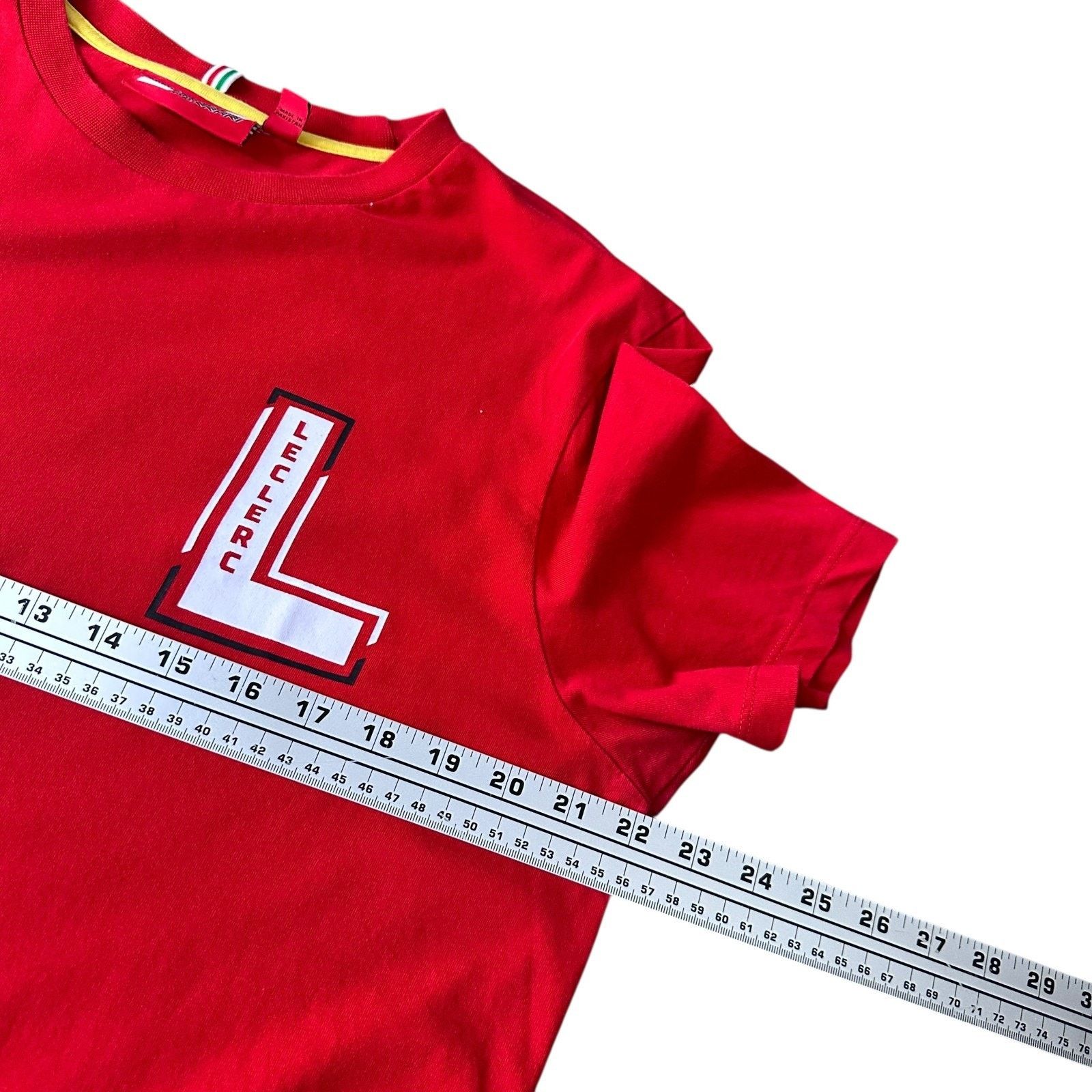 Ferrari Stichd Scuderia Race Team Charles #16 T-Shirt Mens Large Red Size US L / EU 52-54 / 3 - 9 Thumbnail