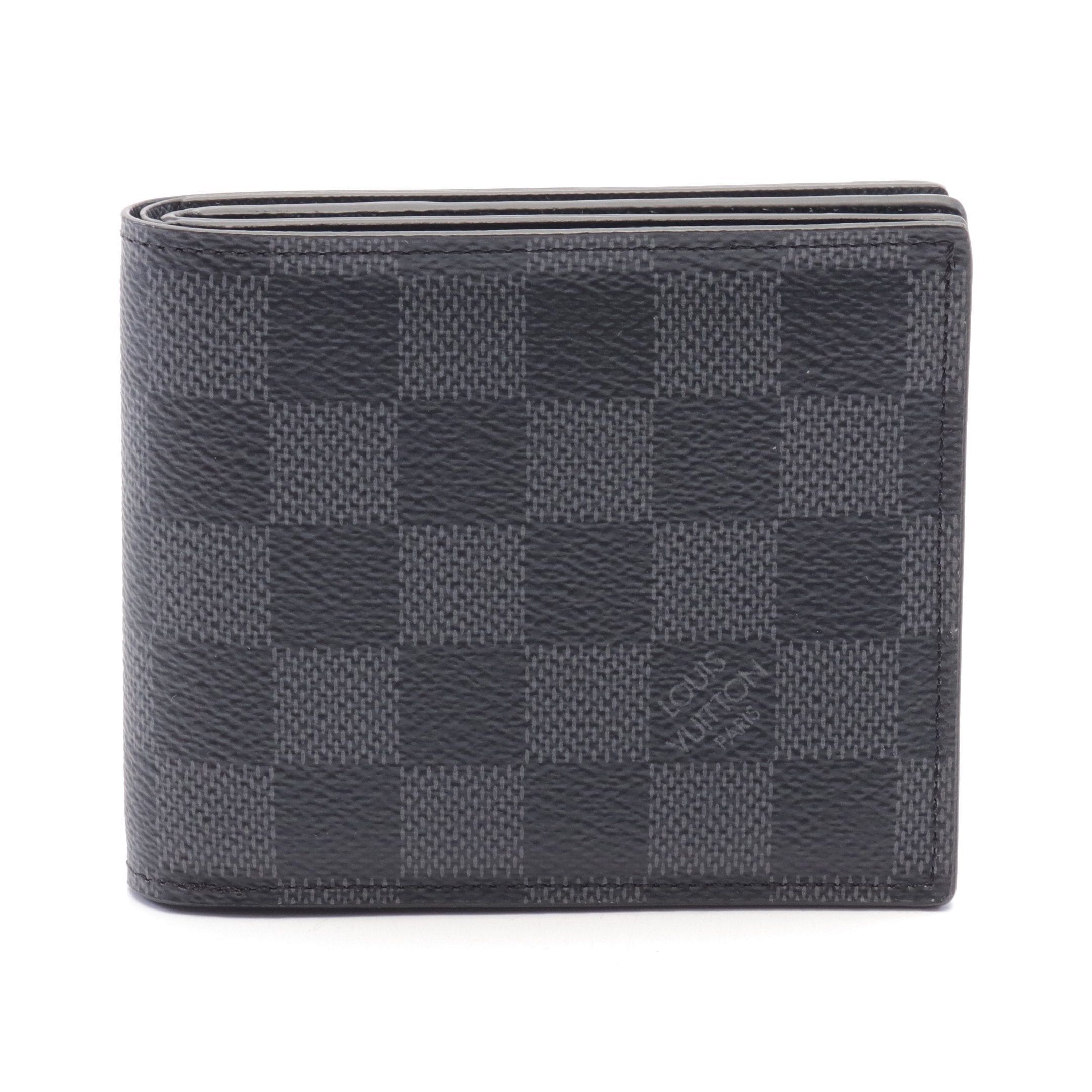Louis Vuitton Louis Vuitton Portefeuil Amerigo Nm Damier Graphite Bi-Fold Wallet Black Size ONE SIZE - 1 Thumbnail