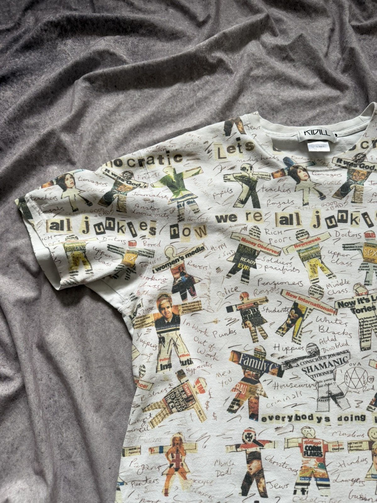 KIDILL KIDILL 20AW × Jamie Reid Tee T-shirt All-Over Pattern KL475 Size US XL / EU 56 / 4 - 14 Thumbnail
