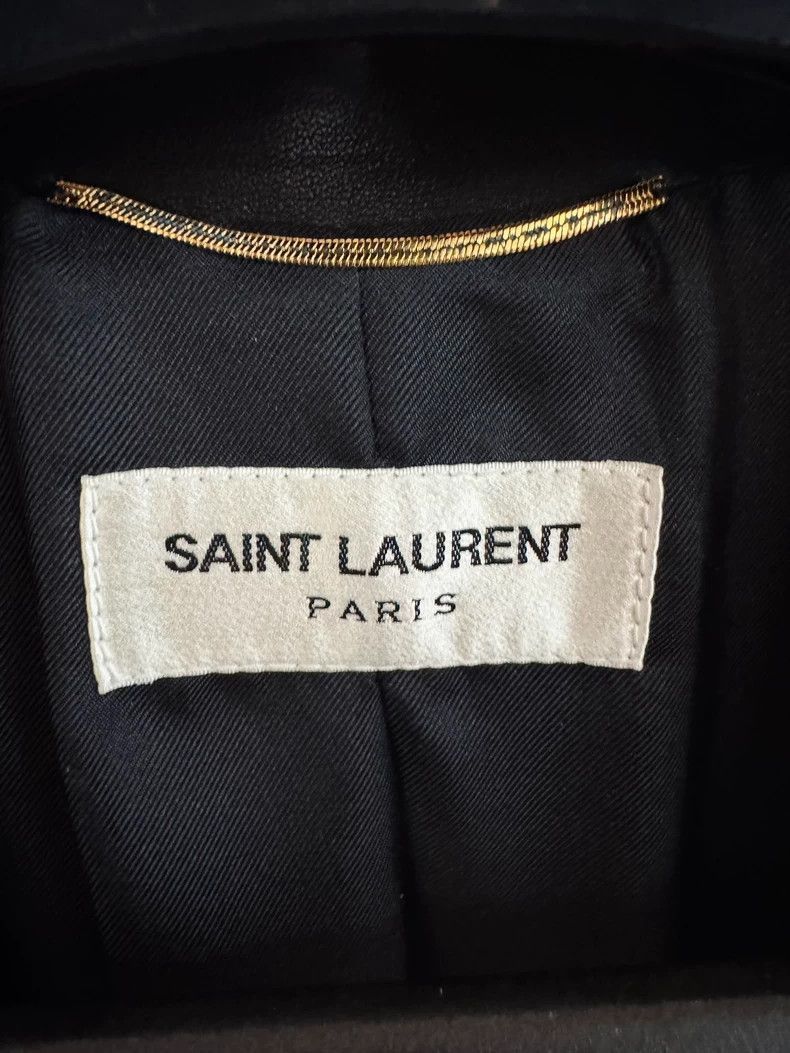 Saint Laurent Paris Saint Laurent Paris Sword collar leather jacket-2506 Size US M / EU 48-50 / 2 - 3 Thumbnail