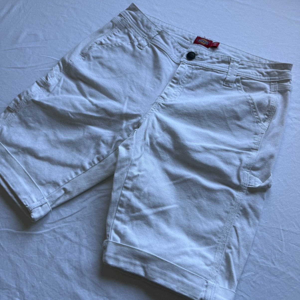 Dickies Dickies Women’s Carpenter Shorts 11/30 White Cuffed Size 34" / US 12 / IT 48 - 4 Thumbnail