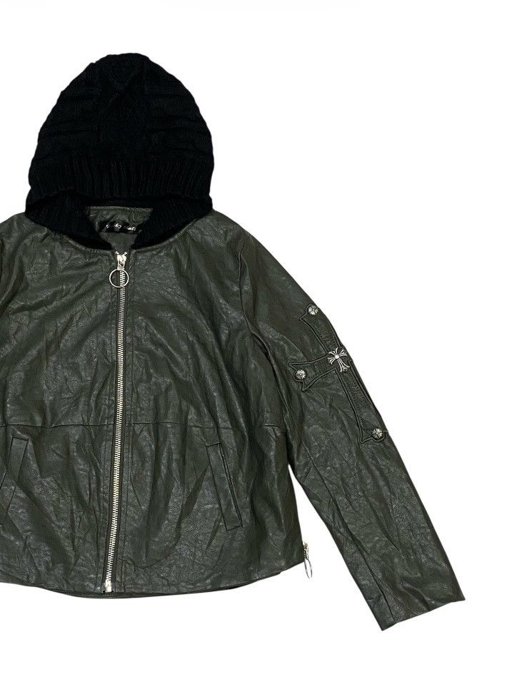 Japanese Brand Bobby Mall Mix Leather Jacket Size L / US 10 / IT 46 - 9 Thumbnail
