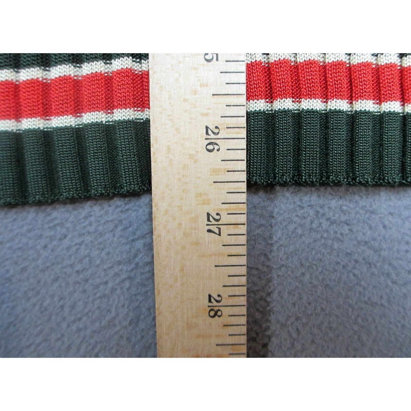 Scotch & Soda Scotch & Soda Maison Scotch Sweater Womens XS Green Red Striped Mille Nuits Pullover Crew Neck Knit Viscose Casual Women XS Green Size XS / US 0-2 / IT 36-38 - 7 Thumbnail
