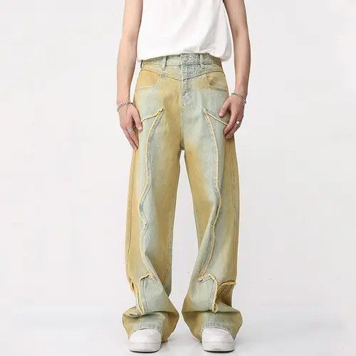 Japanese Brand Gradient Straight Jeans Size US 32 / EU 48 - 1 Thumbnail