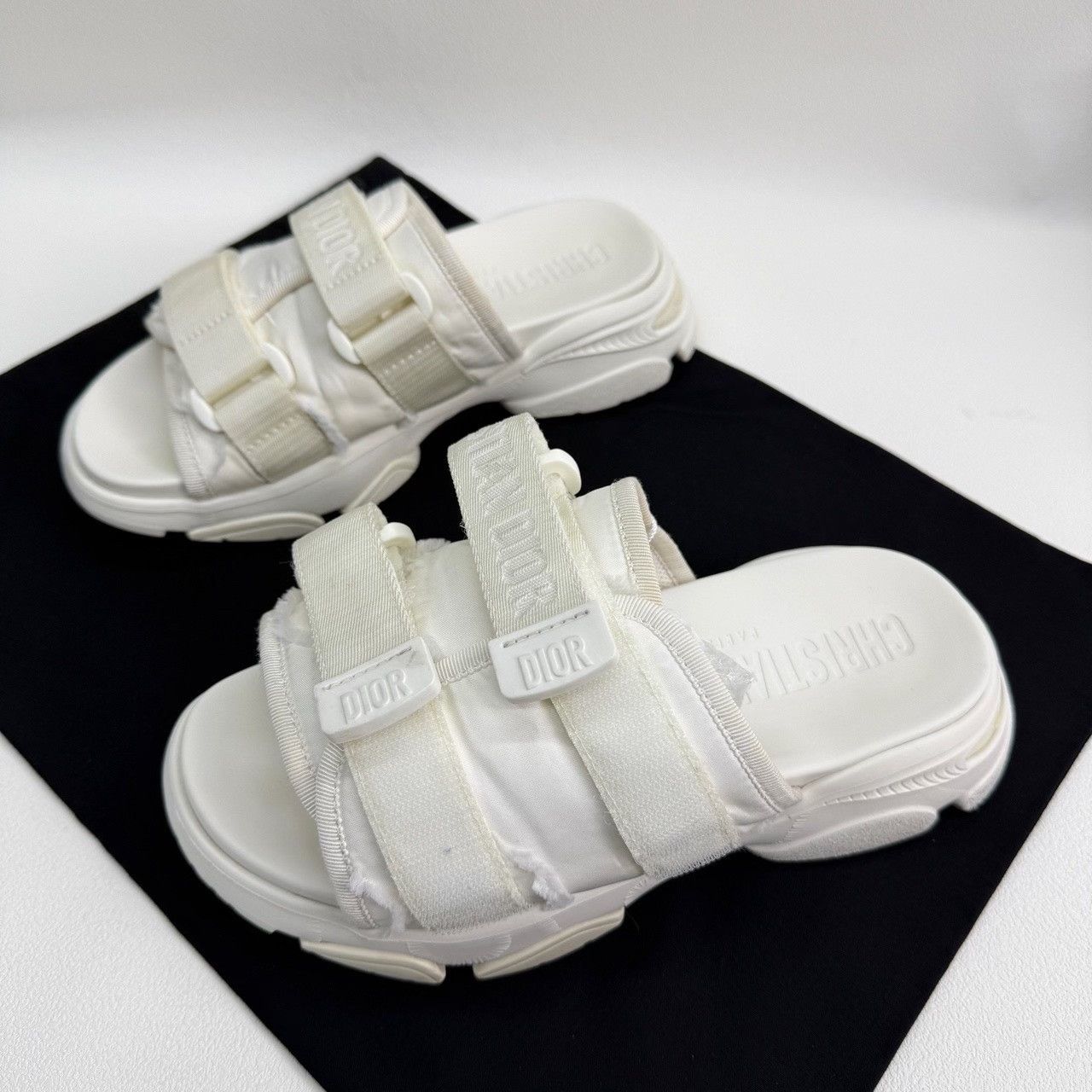 Dior Dior Leather White Sandals us_6 Women Size US 6 / IT 36 - 1 Thumbnail