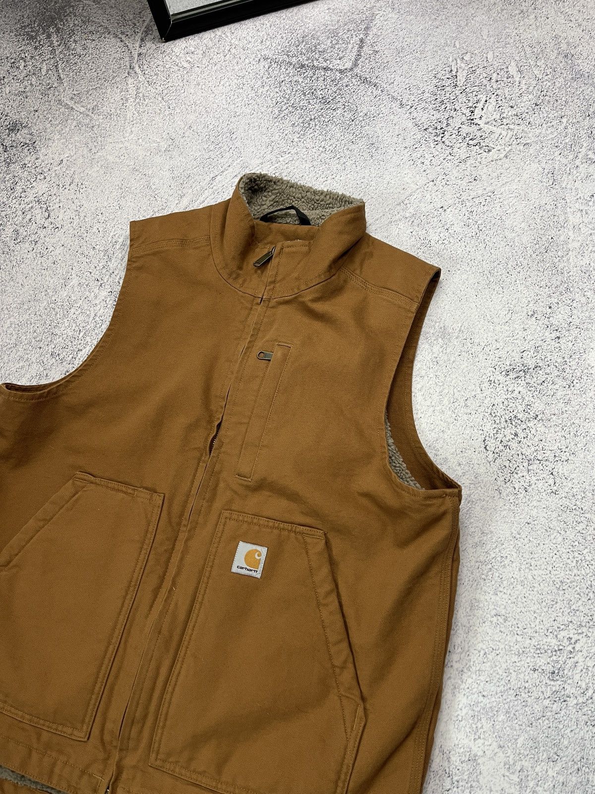 Carhartt Carhartt Duck Vest Sherpa Lined Streetwear Hype Men’s Size M Size US M / EU 48-50 / 2 - 4 Thumbnail