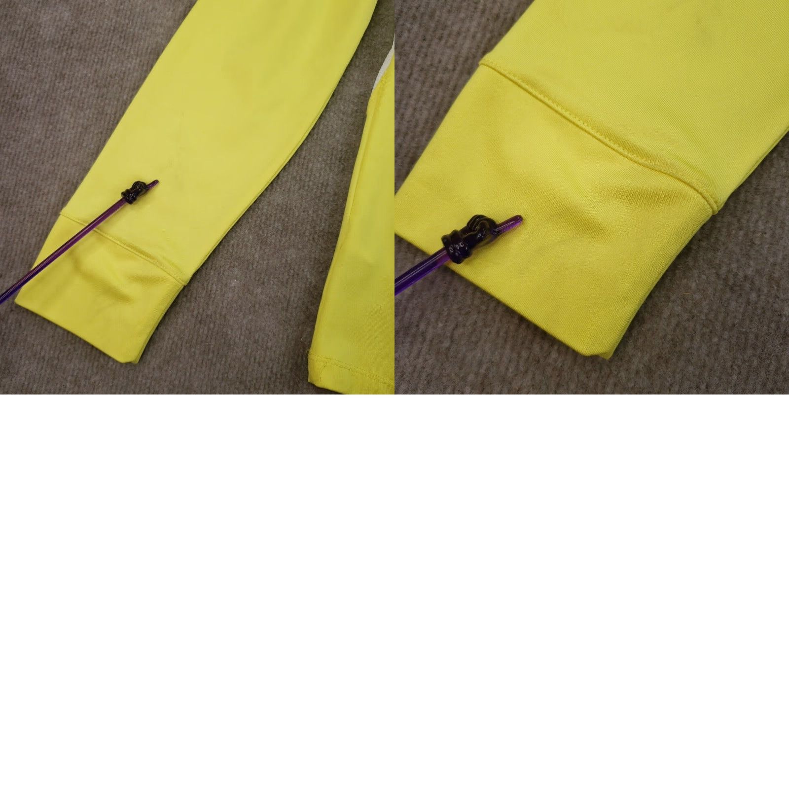 Izod IZOD Women's Yellow Mock Neck 1/4 Zip Pullover Sweatshirt Large Size L / US 10 / IT 46 - 8 Thumbnail