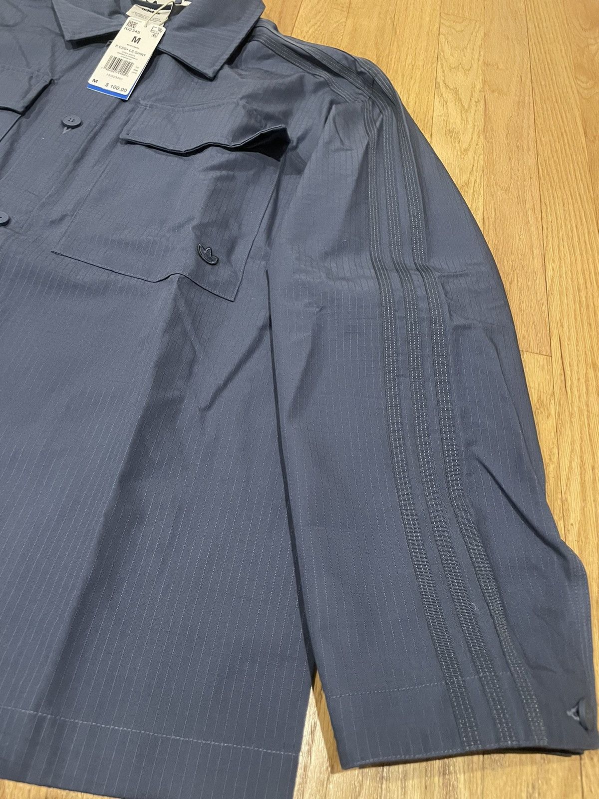 Adidas P ESS+ LS Button Up Shirt Jacket Ripstop Skate Size US M / EU 48-50 / 2 - 4 Thumbnail