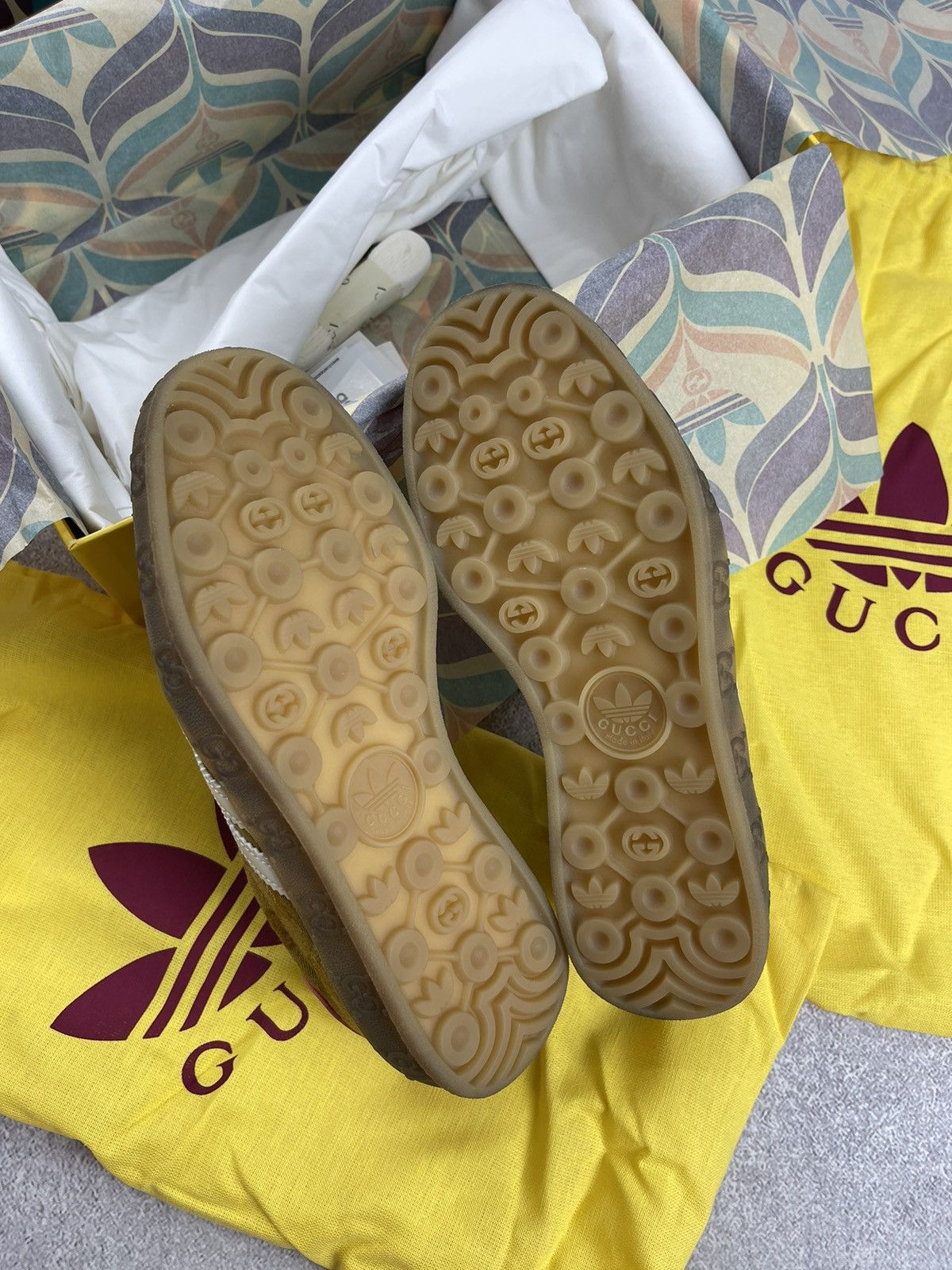 Gucci Adidas × Gucci Gazelle GG Monogram Sneakers Size 36 Size US 5 / IT 35 - 7 Thumbnail