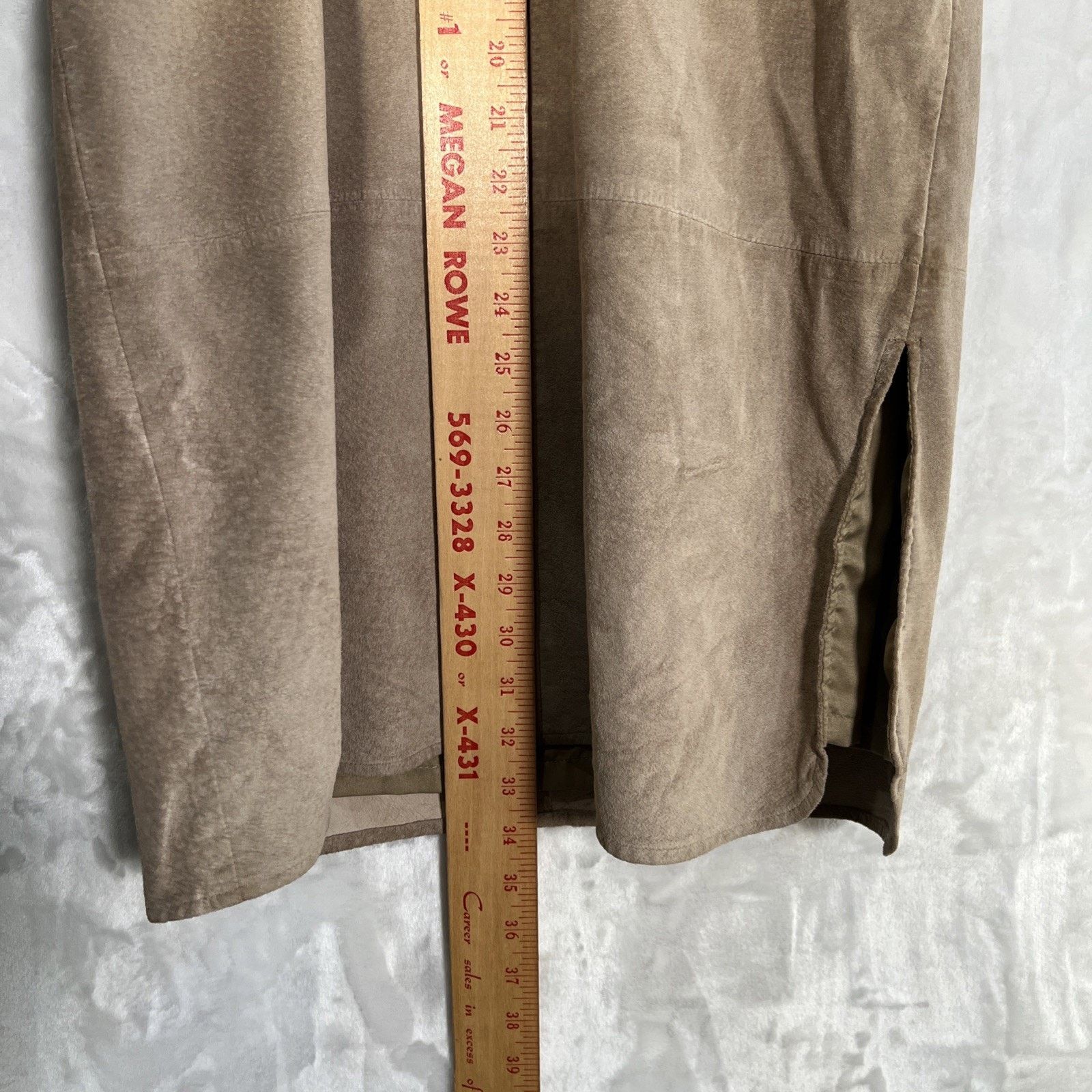 Express Express world brand tan genuine leather sundress size 9/10 Size M / US 6-8 / IT 42-44 - 7 Thumbnail