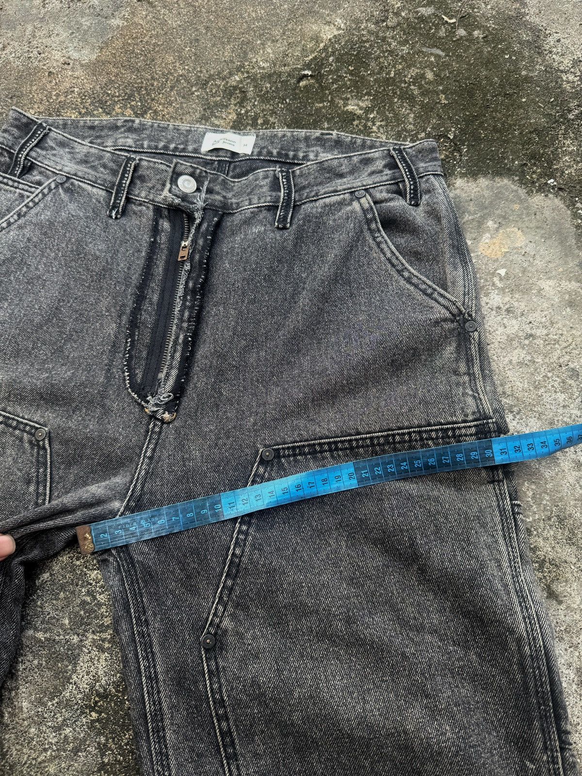 Andersson Bell Archived Andersson Bell Denim Pants Double Knee Carpenter JW Size US 33 - 9 Thumbnail
