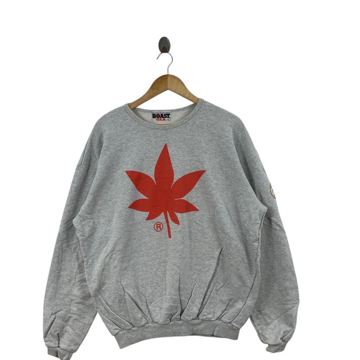 Vintage Vintage 90’ BOAST USA Tennis Team Double Sided Sweatshirt Size US XL / EU 56 / 4 - 4 Thumbnail